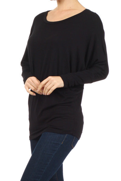 Long Sleeve Dolman Blouse