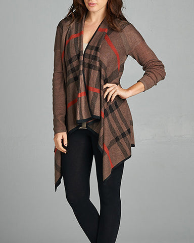 Mary Plaid Cardigan