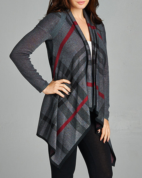 Mary Plaid Cardigan