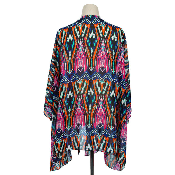 Blue Tribal Aztec Kimono