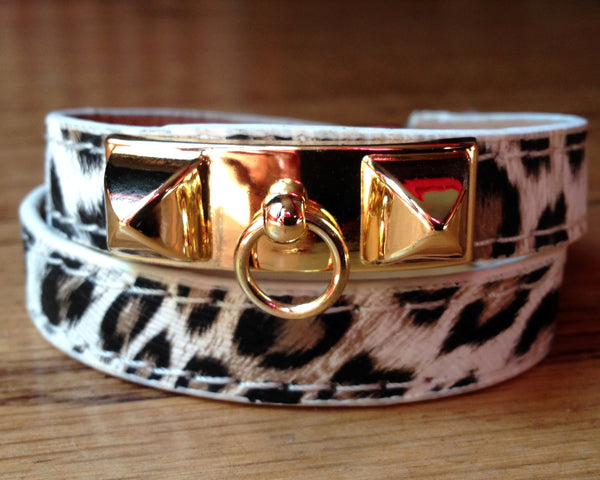 Pyramid Stud Wrap Bracelet