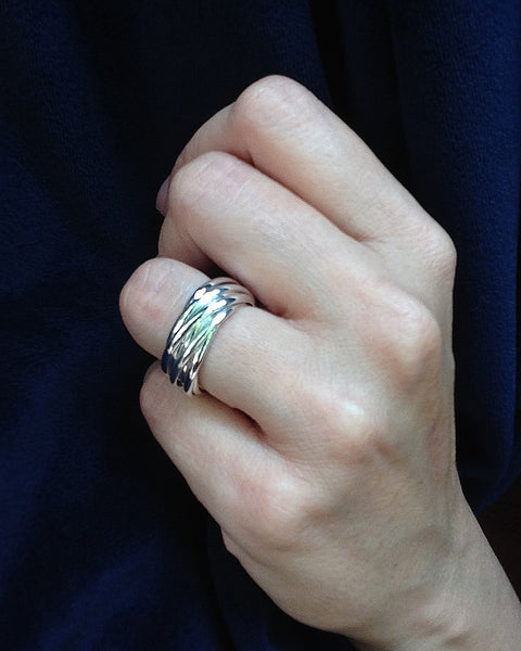 Sterling Silver Roll Ring