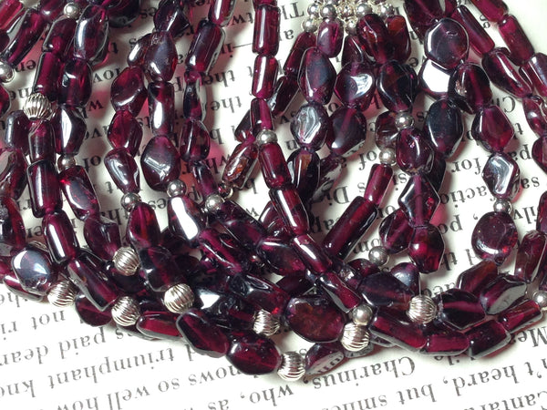 Garnet Multi-layer Bracelet