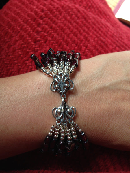 Garnet Multi-layer Bracelet