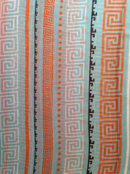 Greek Key Infinity Scarf