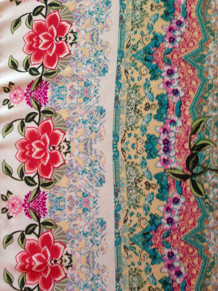 Floral Kimono with Tassel Fringe
