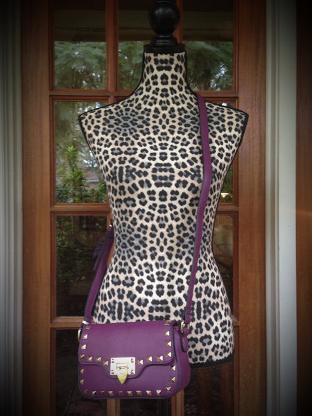 Pyramid Studded Crossbody Handbag
