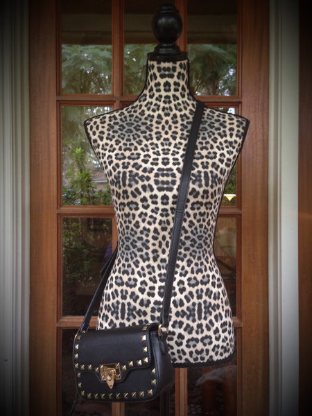Pyramid Studded Crossbody Handbag
