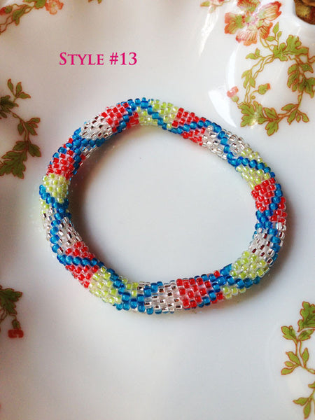 Nepal Beaded Roll Bracelets