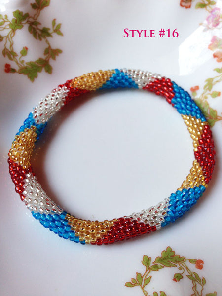 Nepal Beaded Roll Bracelets