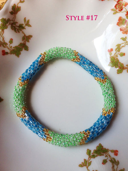 Nepal Beaded Roll Bracelets