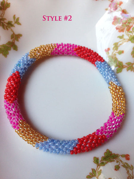 Nepal Beaded Roll Bracelets