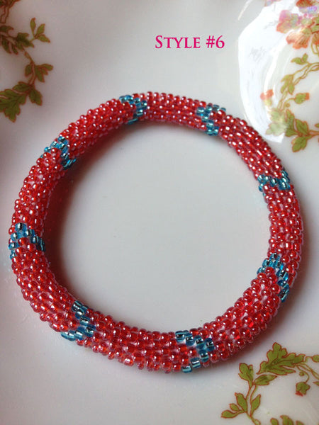 Nepal Beaded Roll Bracelets