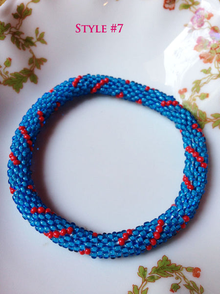 Nepal Beaded Roll Bracelets