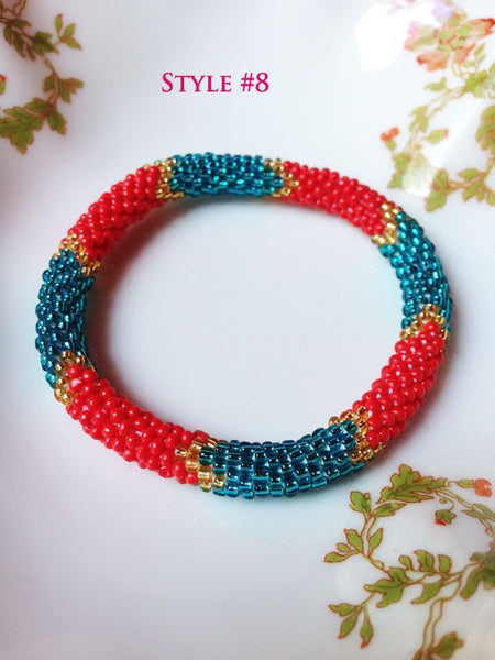 Nepal Beaded Roll Bracelets