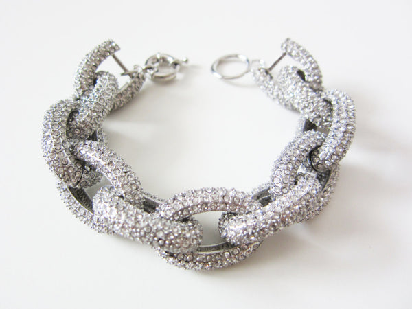 Pave Crystal Link Bracelet